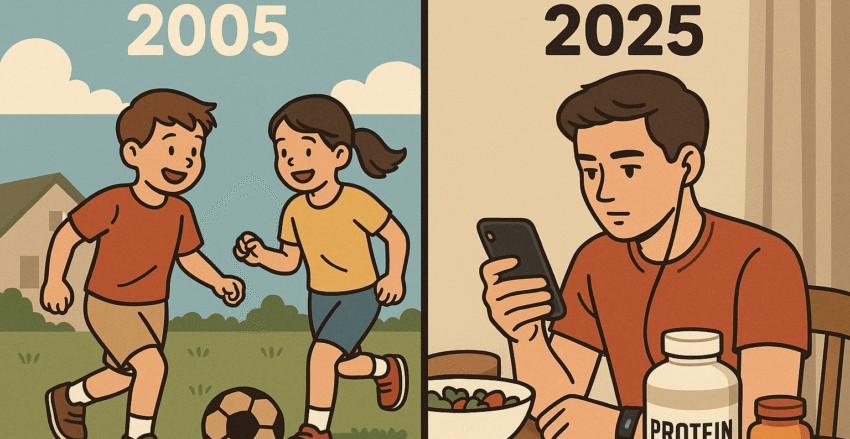 split view of lifestyle differences