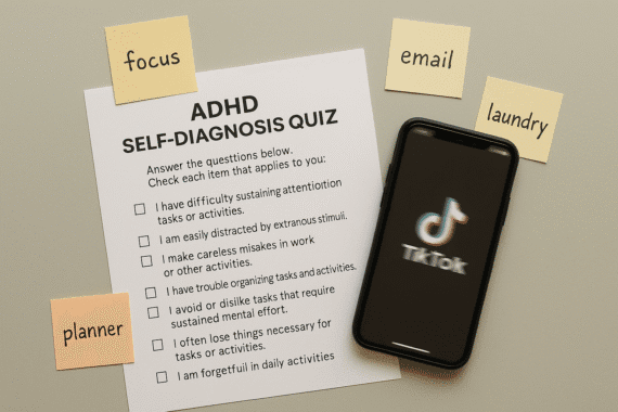 ADHD self-diagnosis quiz