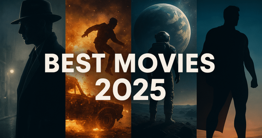 Collage of best movies in 2025 including Sinners, Thunderbolts, and Mickey 17